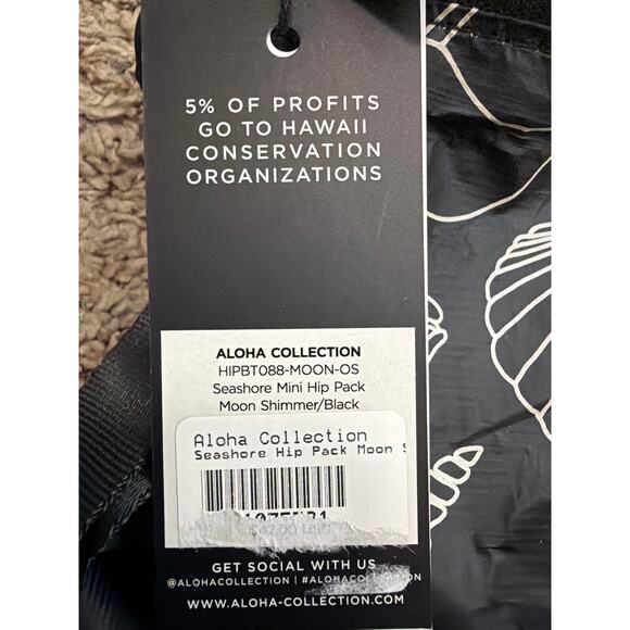 ALOHA COLLECTION MINI HIP PACK / SEASHORE / MOON SHIMMER/BLACK New - Picture 4 of 4